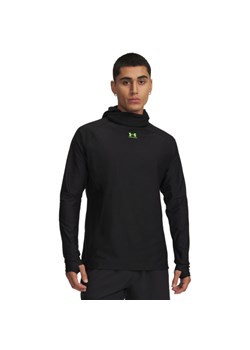 Męska bluza piłkarska z kapturem i kominem Under Armour UA Ch. Elite Balaclava - czarna ze sklepu Sportstylestory.com w kategorii Bluzy męskie - zdjęcie 189003722