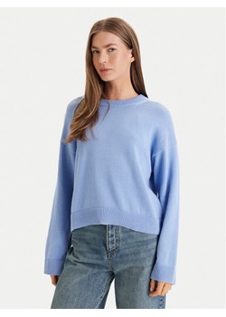 Calvin Klein Sweter LV047D305G Niebieski Relaxed Fit ze sklepu MODIVO w kategorii Swetry damskie - zdjęcie 189004122