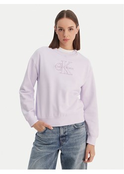 Calvin Klein Jeans Bluza LV047F204G Różowy Regular Fit ze sklepu MODIVO w kategorii Bluzy damskie - zdjęcie 189004221