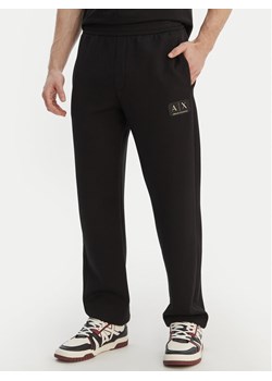 Armani Exchange Spodnie dresowe XM001774 AF19936 UC001 Czarny Regular Fit ze sklepu MODIVO w kategorii Spodnie męskie - zdjęcie 189004261