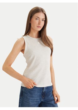 Calvin Klein Jeans Top LV047F232G Szary Regular Fit ze sklepu MODIVO w kategorii Bluzki damskie - zdjęcie 189004281