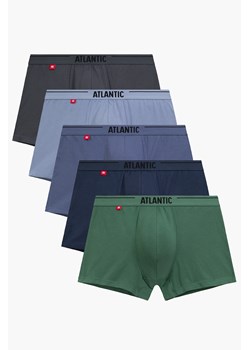 Atlantic 5SMH-004 5-pack bokserki grafit/niebieski/denim/indygo/ciemnozielony ze sklepu kontri.pl w kategorii Majtki męskie - zdjęcie 189005302