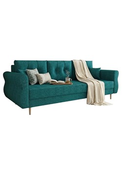 Turkusowa Kanapa Z Pojemnikiem Na Pościel A8-N71 ze sklepu Edinos.pl w kategorii Sofy i kanapy - zdjęcie 189006310