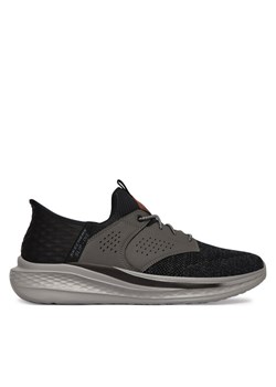 Sneakersy Skechers Slip-Ins Rf: Slade - Caster 210889/BKGY Czarny ze sklepu eobuwie.pl w kategorii Buty sportowe męskie - zdjęcie 189006353
