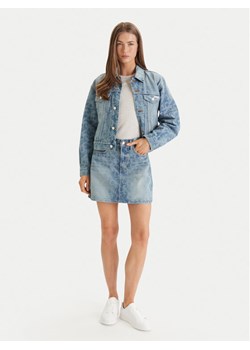 Calvin Klein Jeans Kurtka jeansowa LV047F677G Niebieski Regular Fit ze sklepu MODIVO w kategorii Kurtki damskie - zdjęcie 189006614