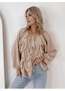 bluzka hadley beżowa one size ze sklepu UBRA w kategorii Bluzki damskie - zdjęcie 189007151