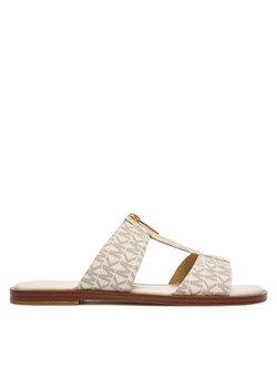 Klapki MICHAEL Michael Kors Berkley Flat 40S6BRFS1B Écru ze sklepu eobuwie.pl w kategorii Klapki damskie - zdjęcie 189007280
