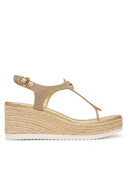 Espadryle MICHAEL Michael Kors Val Thong Wedge 40S6VAMS1D Złoty ze sklepu eobuwie.pl w kategorii Espadryle damskie - zdjęcie 189007281