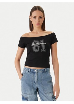 Guess Jeans T-Shirt W6GI07 J1314 Czarny Regular Fit ze sklepu MODIVO w kategorii Bluzki damskie - zdjęcie 189009160