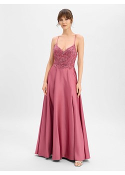 Laona Damska sukienka wieczorowa Kobiety Satyna drzewo różane jednolity ze sklepu vangraaf w kategorii Sukienki - zdjęcie 189010241