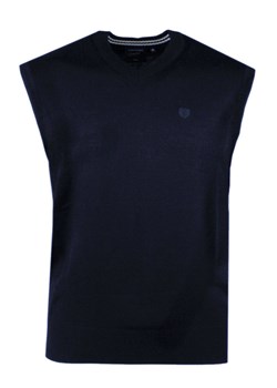 Wełniana Kamizelka - Pako Jeans - Granatowa SWPJNScandyGRANkamizelka ze sklepu JegoSzafa.pl w kategorii Swetry męskie - zdjęcie 189010283