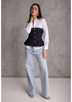 Niebieskie Szerokie Jeansy z Bawełny High Waist Vimalianna ze sklepu renee.pl w kategorii Jeansy damskie - zdjęcie 189010664