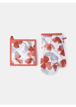 Sinsay - Rękawica i łapka kuchenna z motywem roślinnym - pomarańczowy ze sklepu Sinsay w kategorii Fartuchy kuchenne - zdjęcie 189012562