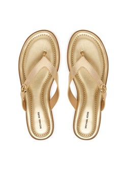 Japonki MICHAEL Michael Kors Ering Thong 40S6ERFS1M Złoty ze sklepu eobuwie.pl w kategorii Klapki damskie - zdjęcie 189012794