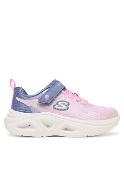 Sneakersy Skechers Sola Glow 2.0 303729L/GYPK Różowy ze sklepu eobuwie.pl w kategorii Buty sportowe dziecięce - zdjęcie 189012840
