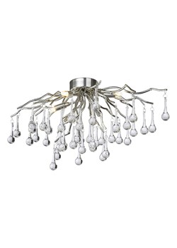 Paul Neuhaus Lampa sufitowa "Icicle" w kolorze srebrnym - wys. 35 x Ø 60 cm ze sklepu Limango Polska w kategorii Oświetlenie - zdjęcie 189013782