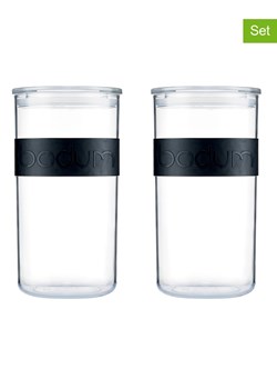 bodum Pojemniki (2 szt.) "Presso" w kolorze czarnym - 2 l ze sklepu Limango Polska w kategorii Pojemniki kuchenne - zdjęcie 189014963