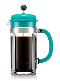 bodum Zaparzacz "Caffettiera'' w kolorze srebrno-turkusowym do kawy - 1 l ze sklepu Limango Polska w kategorii Dzbanki i zaparzacze - zdjęcie 189015012