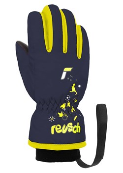Reusch Rękawiczki funkcyjne "Reusch Kids" w kolorze żółto-granatowym ze sklepu Limango Polska w kategorii Rękawiczki dziecięce - zdjęcie 189015632