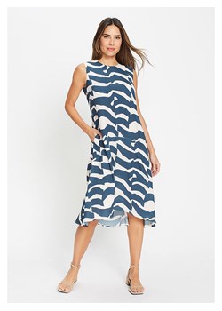 Olsen Sukienka w kolorze biało-granatowym ze sklepu Limango Polska w kategorii Sukienki - zdjęcie 189016071
