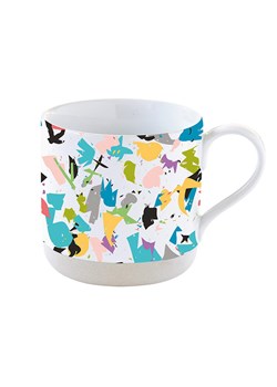 Easy Life Kubek "Camouflage" w kolorze białym ze wzorem - 375 ml ze sklepu Limango Polska w kategorii Kubki - zdjęcie 189018234