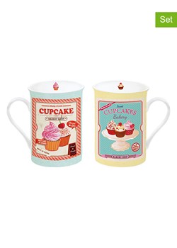Easy Life Kubki (2 szt.) "Cupcakes" ze wzorem - 250 ml ze sklepu Limango Polska w kategorii Dzbanki i zaparzacze - zdjęcie 189018251