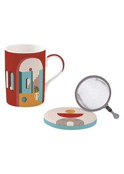 Easy Life Kubek "Peacok" ze wzorem do herbaty - 350 ml ze sklepu Limango Polska w kategorii Dzbanki i zaparzacze - zdjęcie 189018283