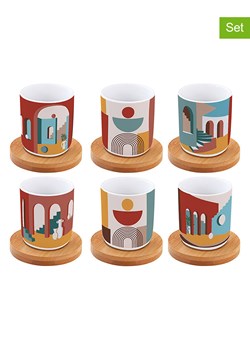 Easy Life Kubki (6 szt.) "Illusion" ze wzorem do kawy - 110 ml ze sklepu Limango Polska w kategorii Kubki - zdjęcie 189018290