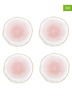 Easy Life Talerze obiadowe (4 szt.) "Artesanal" w kolorze biało-jasnoróżowym - Ø 26 cm ze sklepu Limango Polska w kategorii Naczynia - zdjęcie 189018423