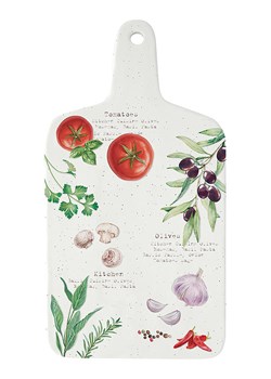 Easy Life Deska "Home &amp; Kitchen" w kolorze białym ze wzorem do krojenia - 34,5 x 18 cm ze sklepu Limango Polska w kategorii Deski - zdjęcie 189018512