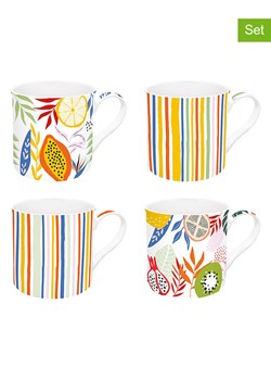 Easy Life Kubki (4 szt.) "Tutti Frutti" ze wzorem - 300 ml ze sklepu Limango Polska w kategorii Dzbanki i zaparzacze - zdjęcie 189018524