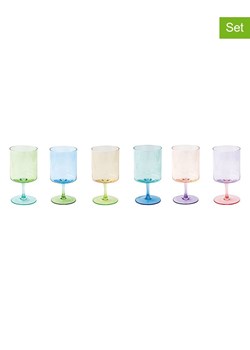 Easy Life Kieliszki (6 szt.) "Rainbow" w różnych kolorach - 360 ml ze sklepu Limango Polska w kategorii Naczynia - zdjęcie 189018543