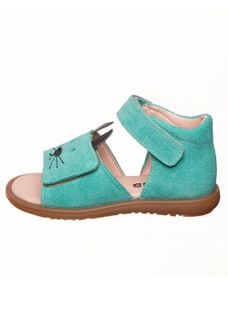 kmins Skórzane sandały w kolorze turkusowym ze sklepu Limango Polska w kategorii Sandały dziecięce - zdjęcie 189018620
