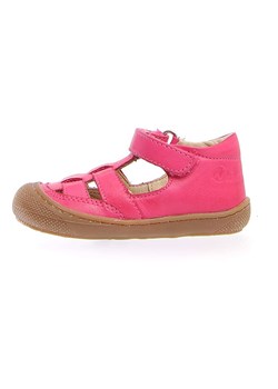 Naturino Skórzane półsandały "Wad" w kolorze różowym ze sklepu Limango Polska w kategorii Sandały dziecięce - zdjęcie 189019590
