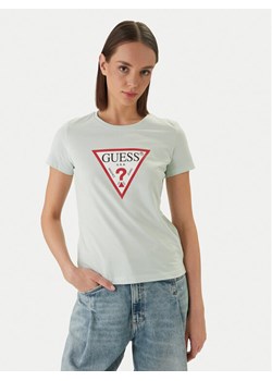 Guess T-Shirt W1YI1B I3Z14 Zielony Regular Fit ze sklepu MODIVO w kategorii Bluzki damskie - zdjęcie 189020854