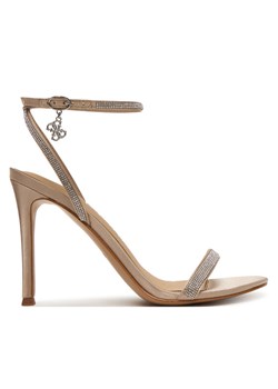 Guess Sandały FLJCHR SAT03 Beżowy ze sklepu MODIVO w kategorii Sandały damskie - zdjęcie 189020872
