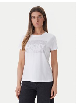 DKNY T-Shirt DJ6T1701 Biały Regular Fit ze sklepu MODIVO w kategorii Bluzki damskie - zdjęcie 189020931