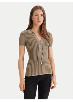 Guess Sweter W6GR09 Z0590 Zielony Regular Fit ze sklepu MODIVO w kategorii Swetry damskie - zdjęcie 189020961