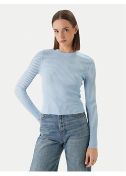 HUGO Sweter Somya_B 50554221 Błękitny Slim Fit ze sklepu MODIVO w kategorii Swetry damskie - zdjęcie 189021084