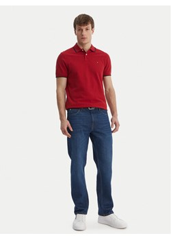 Tommy Hilfiger Polo Pique MW0MW42750 Czerwony Regular Fit ze sklepu MODIVO w kategorii T-shirty męskie - zdjęcie 189021160