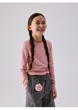 Reserved - Gładka koszulka - różowy ze sklepu Reserved w kategorii Bluzki dziewczęce - zdjęcie 189022892