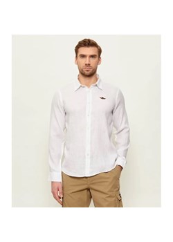 Aeronautica Militare Lniana koszula | Regular Fit ze sklepu Gomez Fashion Store w kategorii Koszule męskie - zdjęcie 189023360