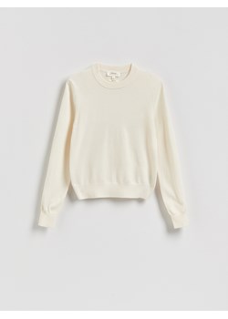Reserved - Sweter z wełny merino - złamana biel ze sklepu Reserved w kategorii Swetry damskie - zdjęcie 189024870