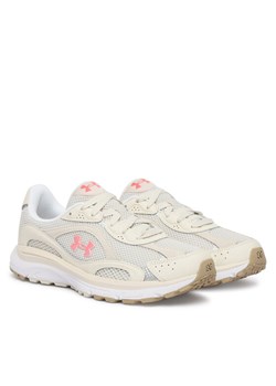 Sneakersy Under Armour UA Tech Runner 6007575 Écru ze sklepu eobuwie.pl w kategorii Buty sportowe damskie - zdjęcie 189024990