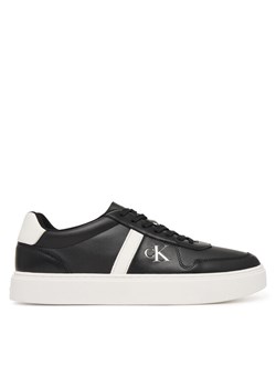 Sneakersy Calvin Klein Classic Cups Lace Lth Emb Tongue HM0HM02237 Czarny ze sklepu eobuwie.pl w kategorii Buty sportowe męskie - zdjęcie 189025023