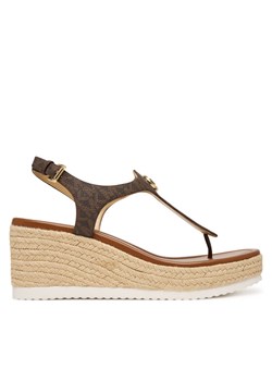 Espadryle MICHAEL Michael Kors Val Thong Wedge 40S6VAMS1B Brązowy ze sklepu eobuwie.pl w kategorii Espadryle damskie - zdjęcie 189025054