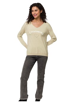 Heine Sweter w kolorze beżowym ze sklepu Limango Polska w kategorii Swetry damskie - zdjęcie 189025760