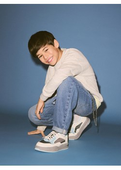 Reserved - Jeansy carrot z łańcuchem i bandaną - niebieski ze sklepu Reserved w kategorii Spodnie chłopięce - zdjęcie 189026993