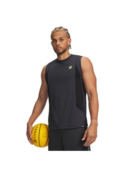 Męski top do koszykówki Under Armour Curry Training Tank - szary ze sklepu Sportstylestory.com w kategorii T-shirty męskie - zdjęcie 189027504
