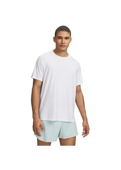 Męski t-shirt do biegania Under Armour UA Velociti Pro Shortsleeve - biały ze sklepu Sportstylestory.com w kategorii T-shirty męskie - zdjęcie 189027612